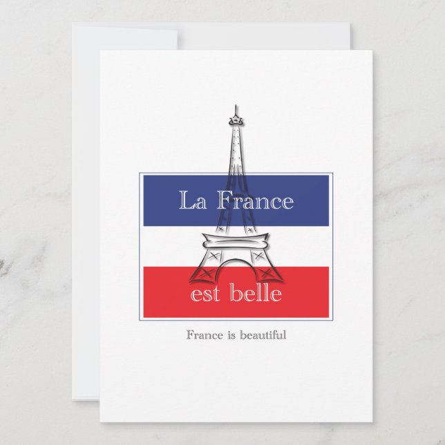 Invitation La France est belle (Devant)