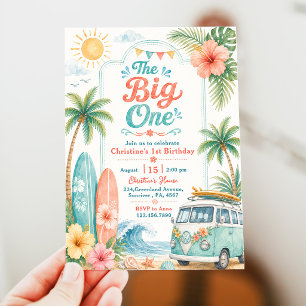 Invitation La Grande Première Plage de Surf 1er Anniversaire