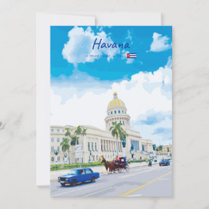 Invitation La Havane, Cuba - Âme Classique Vintage