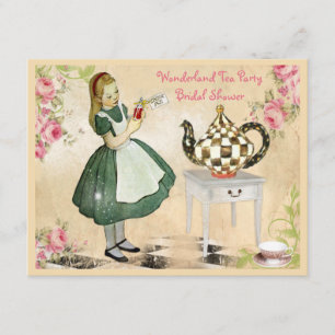 Invitation La jolie Alice Vintage en Fête de l'mariée du pays