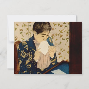 Invitation La Lettre de Mary Cassatt (vers 1891)