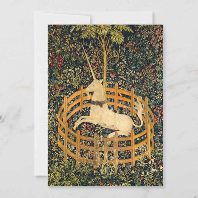 Invitation La licorne en captivité (Devant)