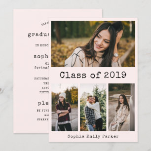 Invitation La machine à écrire simple rougissent photo de la