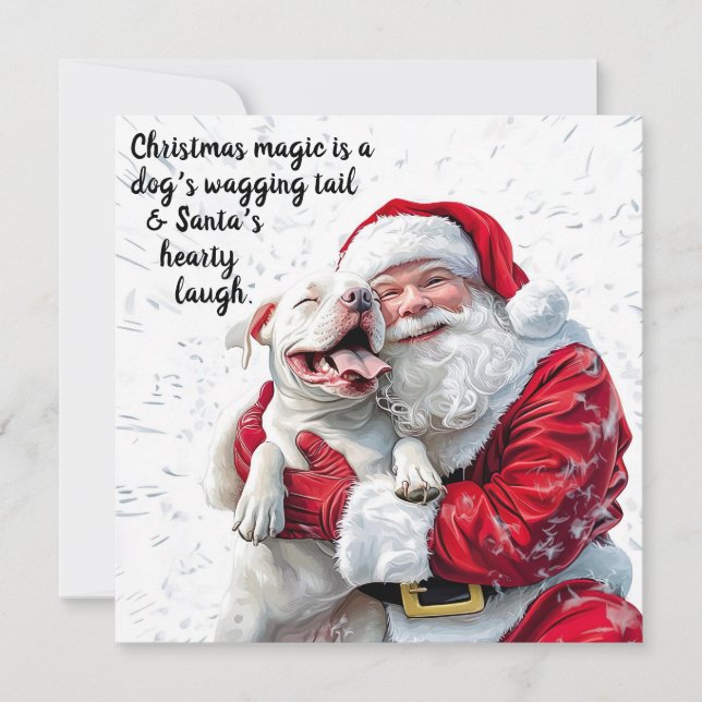 Invitation La magie de Noël est une traînée de chien et Père  (Devant)