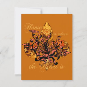 Invitation La maison est le coeur