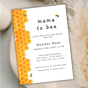 Invitation La maman minimaliste à Bee Honey Bee Boy Baby show