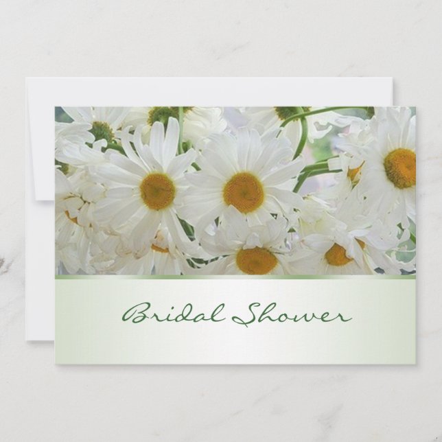 Invitation La marguerite blanche fleurit l'invitation de Fête (Devant)