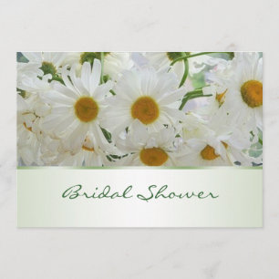 Invitation La marguerite blanche fleurit l'invitation de Fête