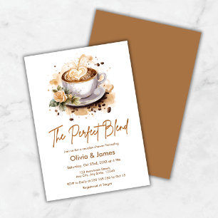 Invitation La Mariage Parfait Café Couple Baby Shower