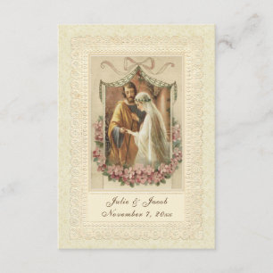 Invitation La mariée catholique traditionnelle Mariage