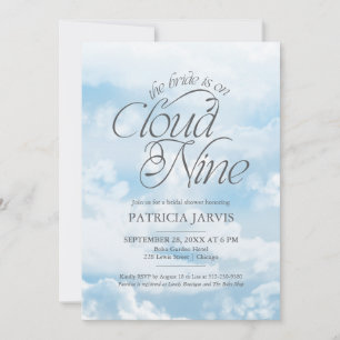 Invitation La mariée est sur un nuage moderne Baby Shower