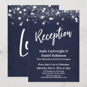 Invitation La Marine et les Lumières Texturées Réception de m