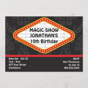 Invitation La Marquise du Magic Show
