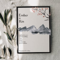 La montagne Sakura | Mariage frontalier Décontract