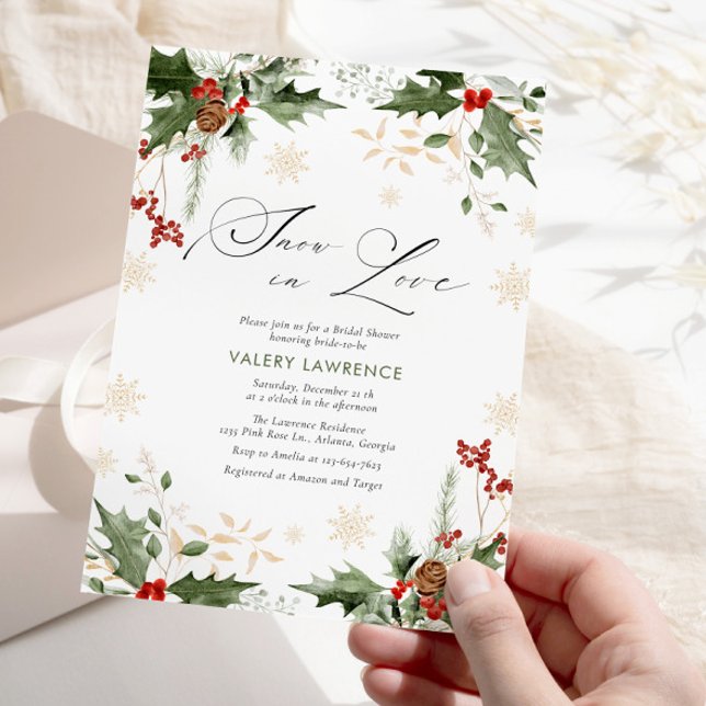 Invitation La neige en amour Fête des mariées d'hiver (Créateur téléchargé)