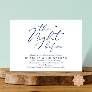 Invitation La Nuit Avant Le Dîner De Répétition Romantique De