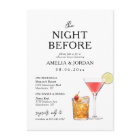 La Nuit Avant Le Dîner Répétition & Boissons Invit