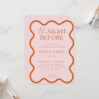 Invitation La Nuit Avant L'Invitation De La Répétition