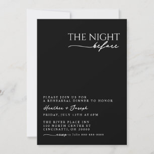 Invitation La Nuit Avant L'Invitation De La Répétition