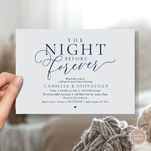 Invitation “La Nuit Avant Pour Toujours” Dîner de Répétition