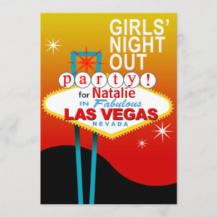 Invitation La nuit de filles Party à Las Vegas