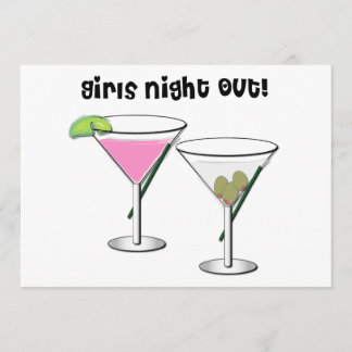 Invitation La nuit de filles party l'invitation