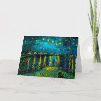 La nuit étoilée sur le Rhône de Van Gogh 