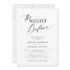 La nuit précédant le dîner de répétition