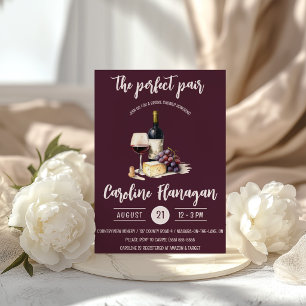 Invitation La paire parfaite ! Vin et fromage pour l'enterrem