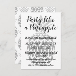 Invitation La partie aiment un ananas n'importe quelle