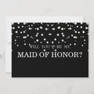 Invitation La Parties scintillant d'argent noir sera-t-elle m