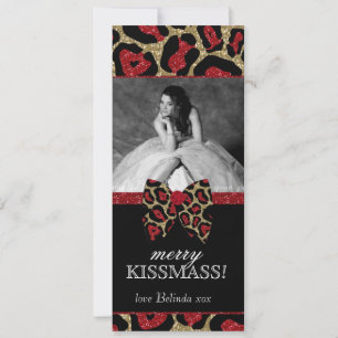 Invitation La Parties scintillant de Noël de Leopard Quincean