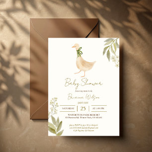 Invitation La pépinière d'oie rime le baby shower