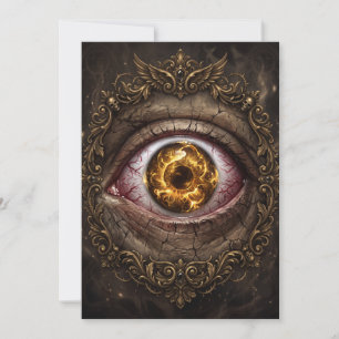 Invitation La Peur des Yeux Gothique Horreur Œil Sombre Hallo