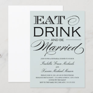 Invitation La pierre pâle mangent, boivent le dîner de