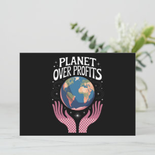 Invitation La planète sur les profits La Terre Le changement 