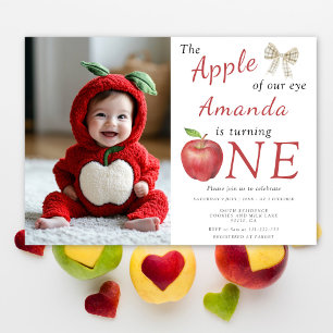 Invitation La pomme de notre oeil Premier anniversaire
