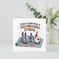 La pose de yoga d'aujourd'hui est Possum vers le b