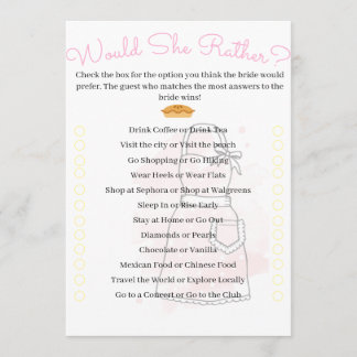 Invitation La préférence des dames ?