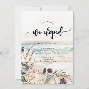 Invitation la protéa florale de plage tropicale que nous avon