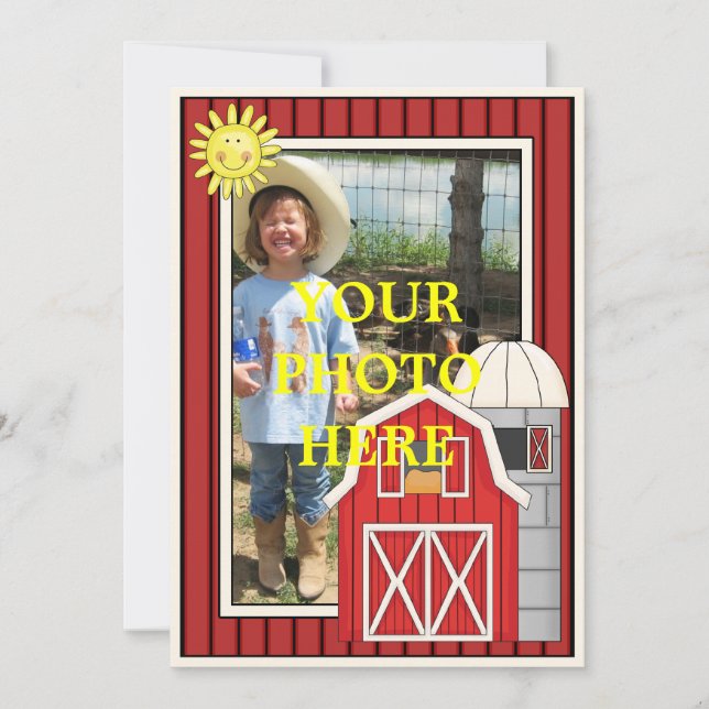 Invitation La "Red Barn" du dimanche - Fête des enfants ou Ba (Devant)