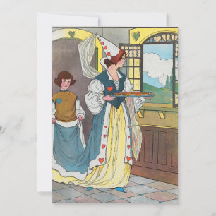 Invitation La Reine des Coeurs, Elle a fait des tartes