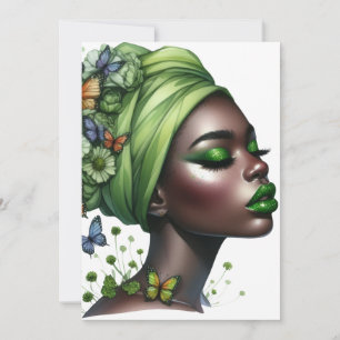 Invitation La reine noire melanin sista anniversaire amour
