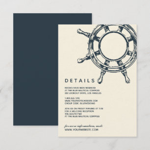 Invitation La roue du navire bleu   Détails de l'invité Maria