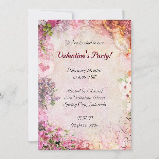 Invitation La Saint Valentin (Devant)