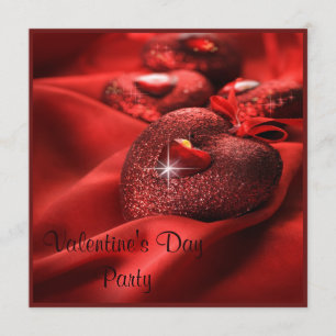 Invitation La Saint-Valentin aux coeurs étincelants
