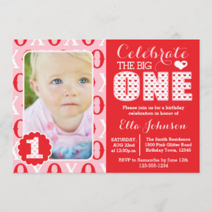 Invitation La Saint-Valentin, premier anniversaire Photo