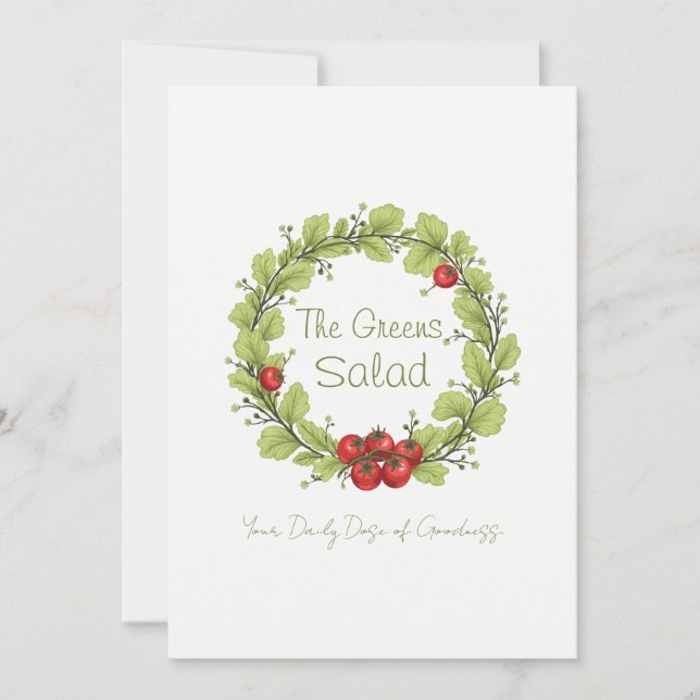 Invitation La salade des Verts (Devant)