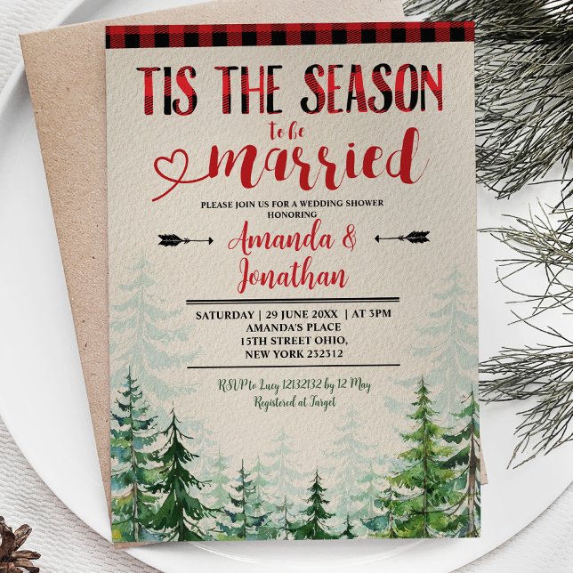 Invitation La sériole d'hiver C'est la saison du mariage (Créateur téléchargé)