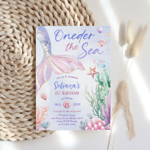 Invitation La Sirène Violette 1er Anniversaire Oneder la Mer 